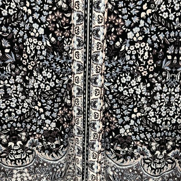 BCBGMAXAZRIA Floral Printed Keyhole Neckline Sheath Dress Women's Small - Picture 6 of 8